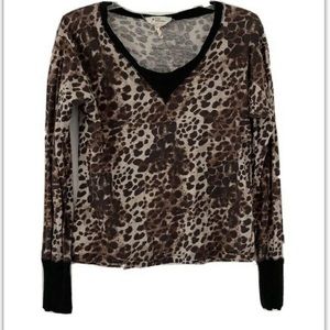 Isabel Marant Longsleeve Leopard shirt blouse top t-shirt Classic Size M
